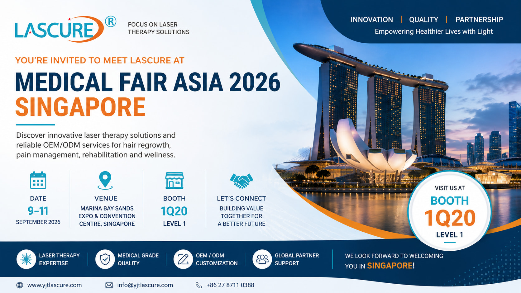 Meet LASCURE at MEDICAL FAIR ASIA 2026 in Singapore